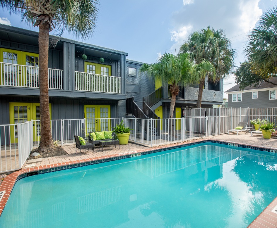 apartment building pool