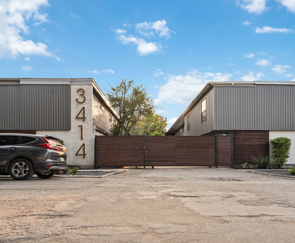 the front of a building